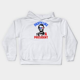 Party Like A President Kids Hoodie